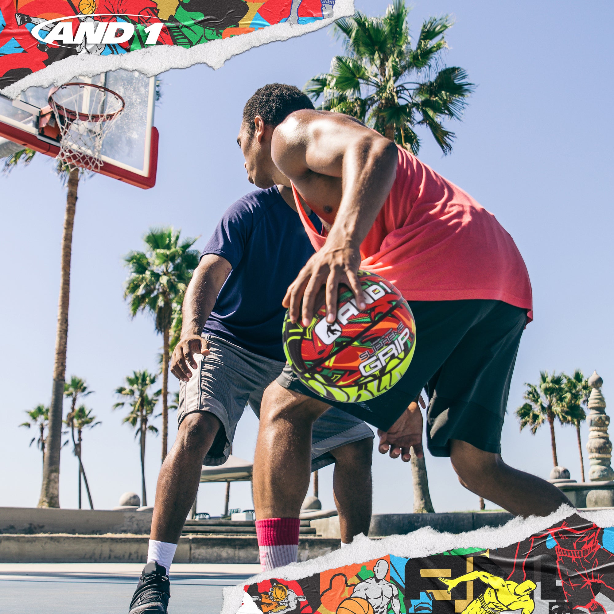 AND1 Supreme Grip Basketball: Official Regulation Size 7 (29.5 inches)