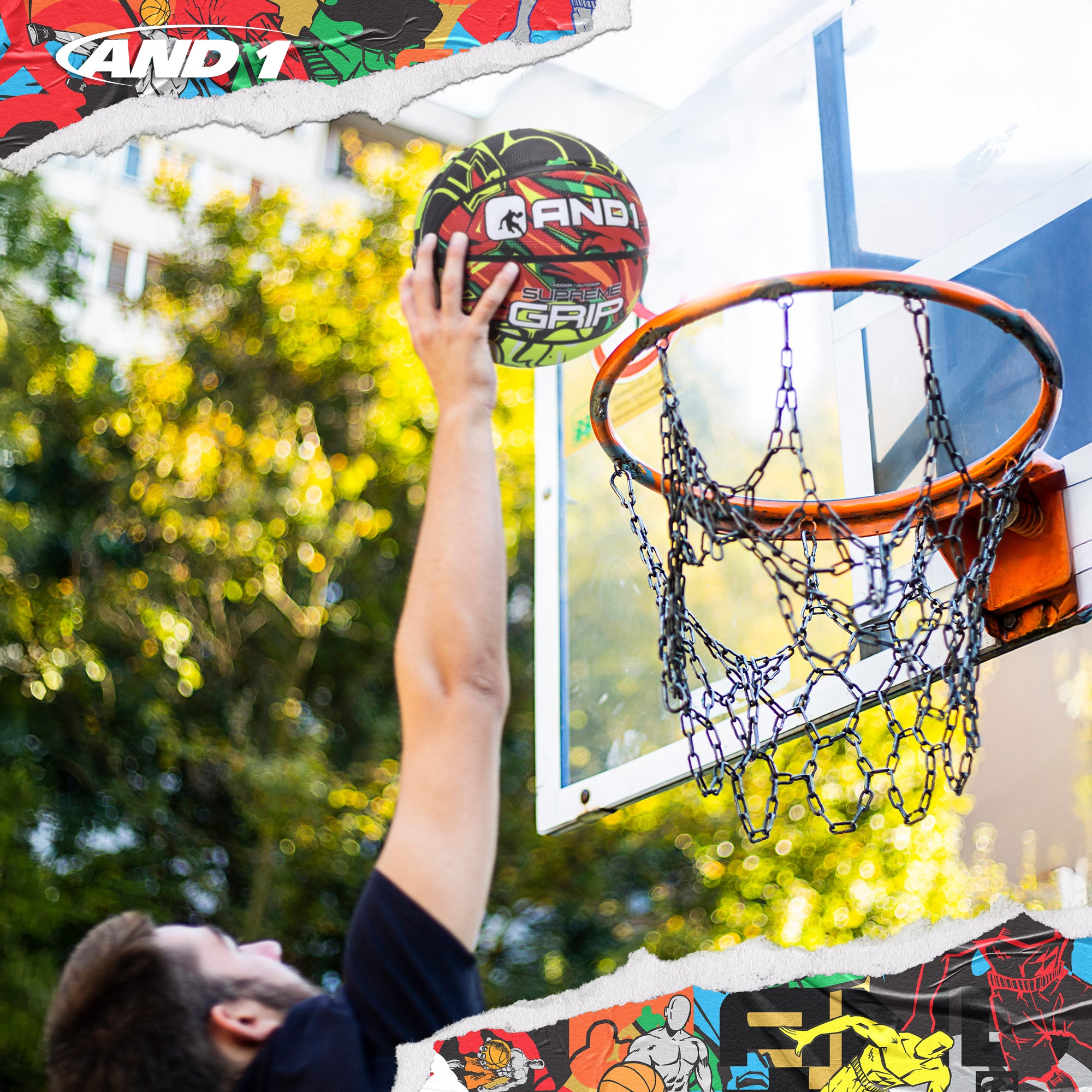 AND1 Supreme Grip Basketball: Official Regulation Size 7 (29.5 inches)