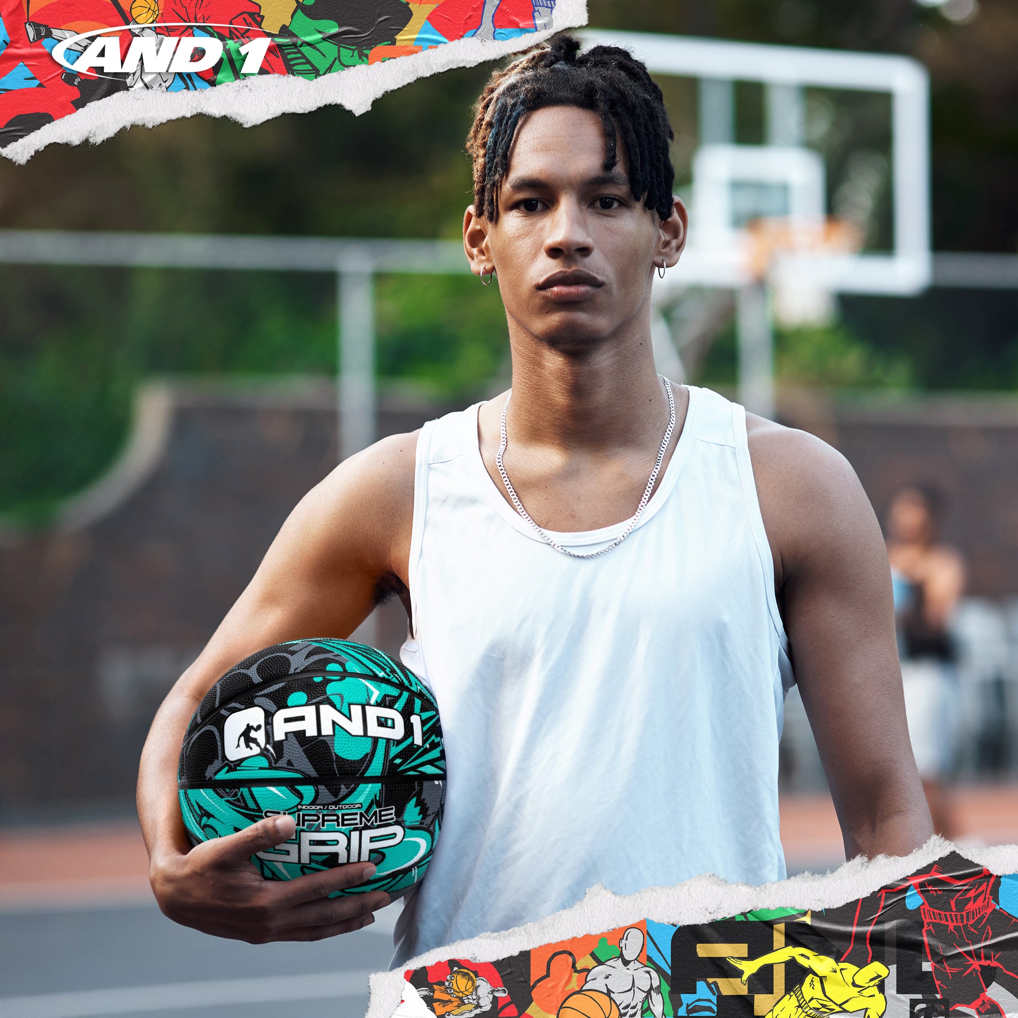 AND1 Supreme Grip Basketball: Official Regulation Size 7 (29.5 inches)