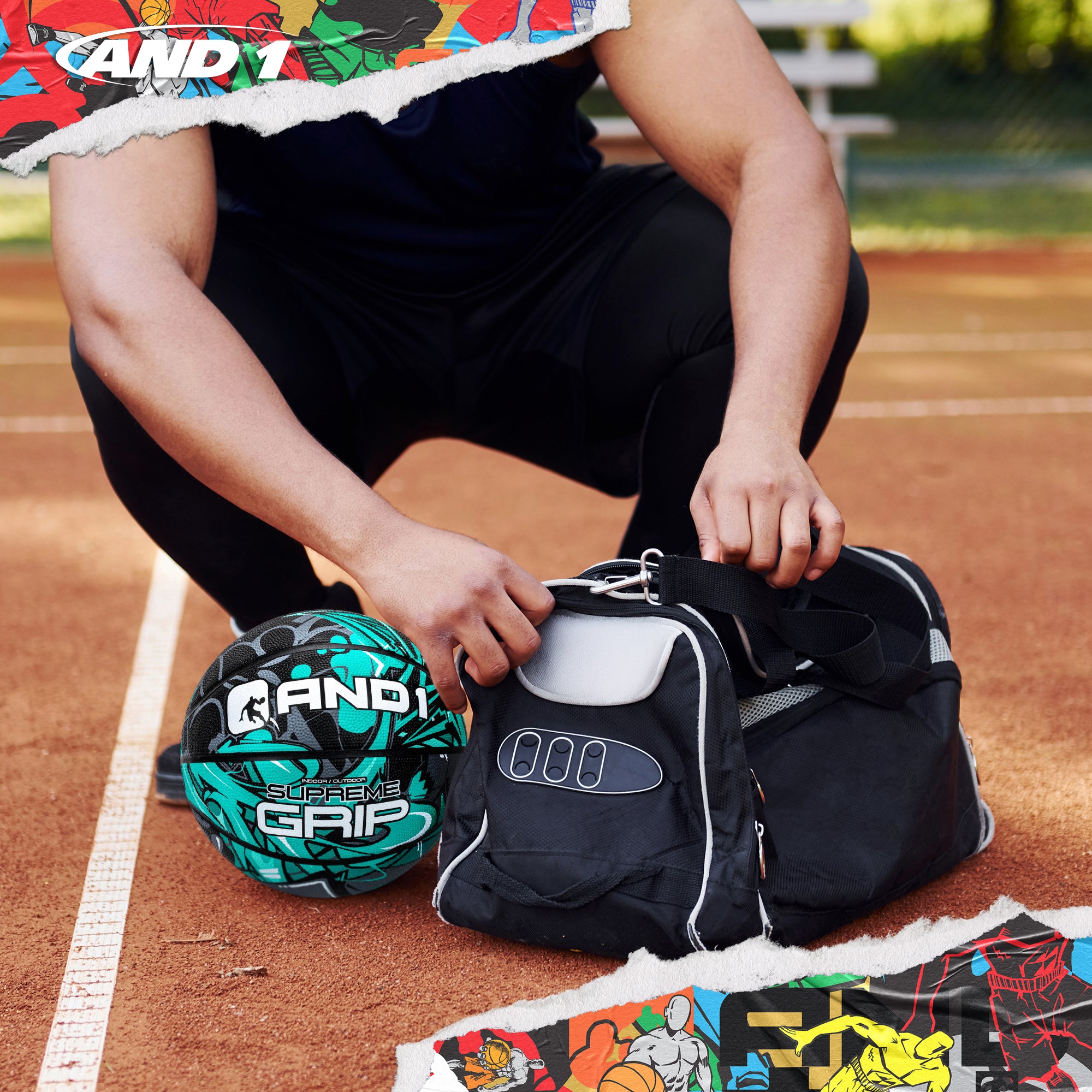 AND1 Supreme Grip Basketball: Official Regulation Size 7 (29.5 inches)